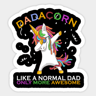 Unicorn dadacorn best dad fathes day99 magic Sticker